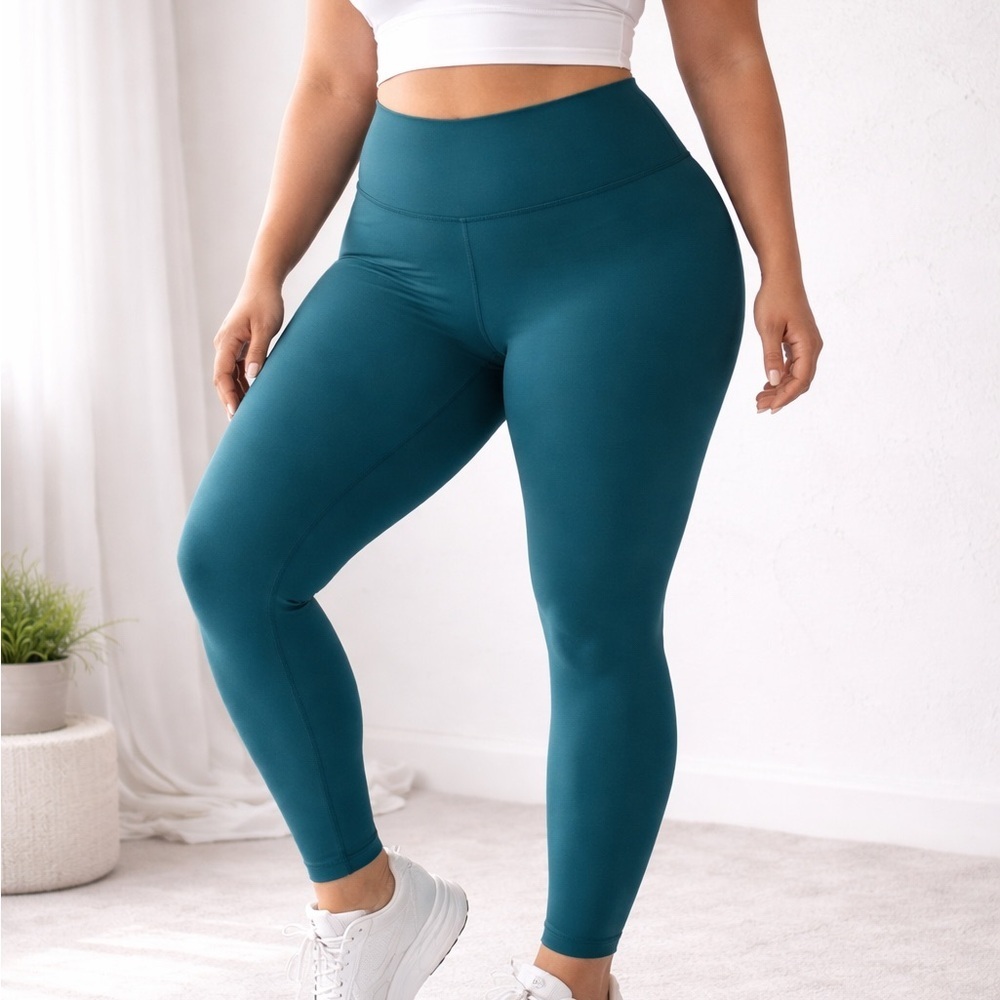Lululemon Align Leggings Teal High Rise Buttery Soft Yoga Pants 12